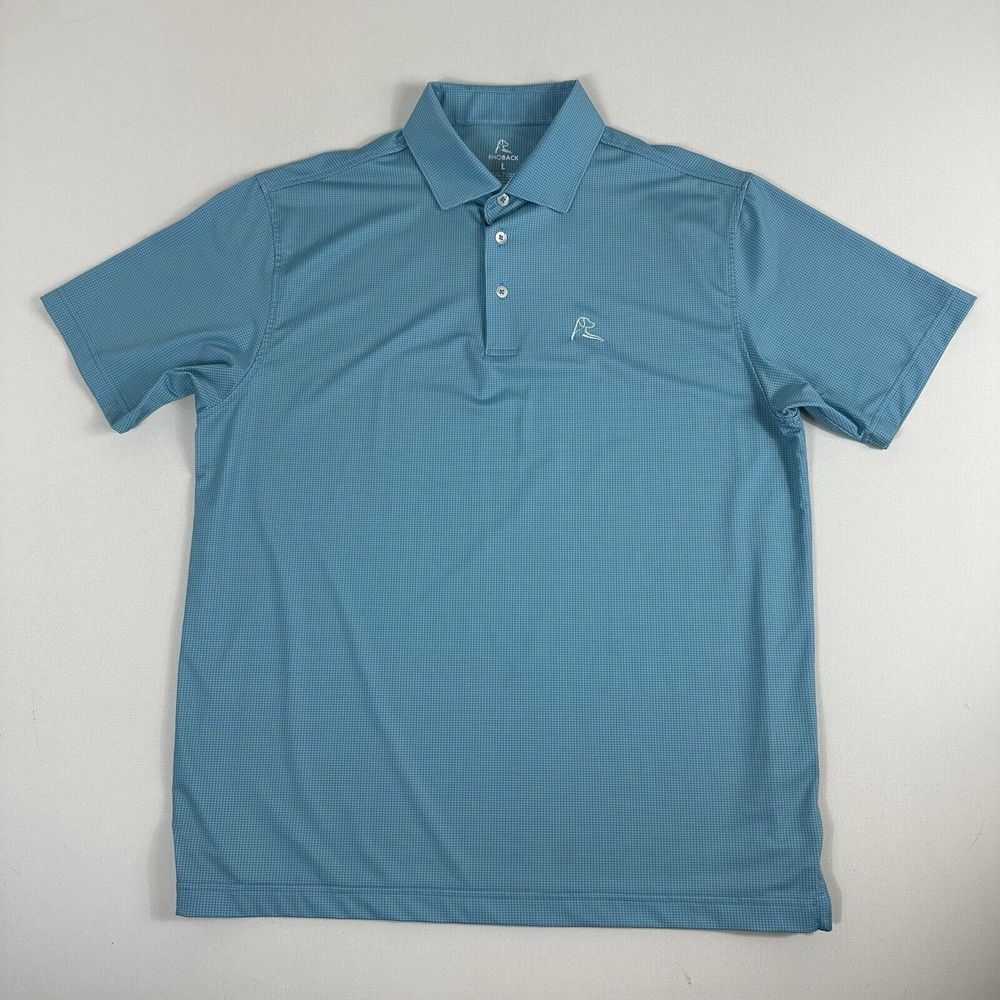 Rhoback Light Blue Performance Polo